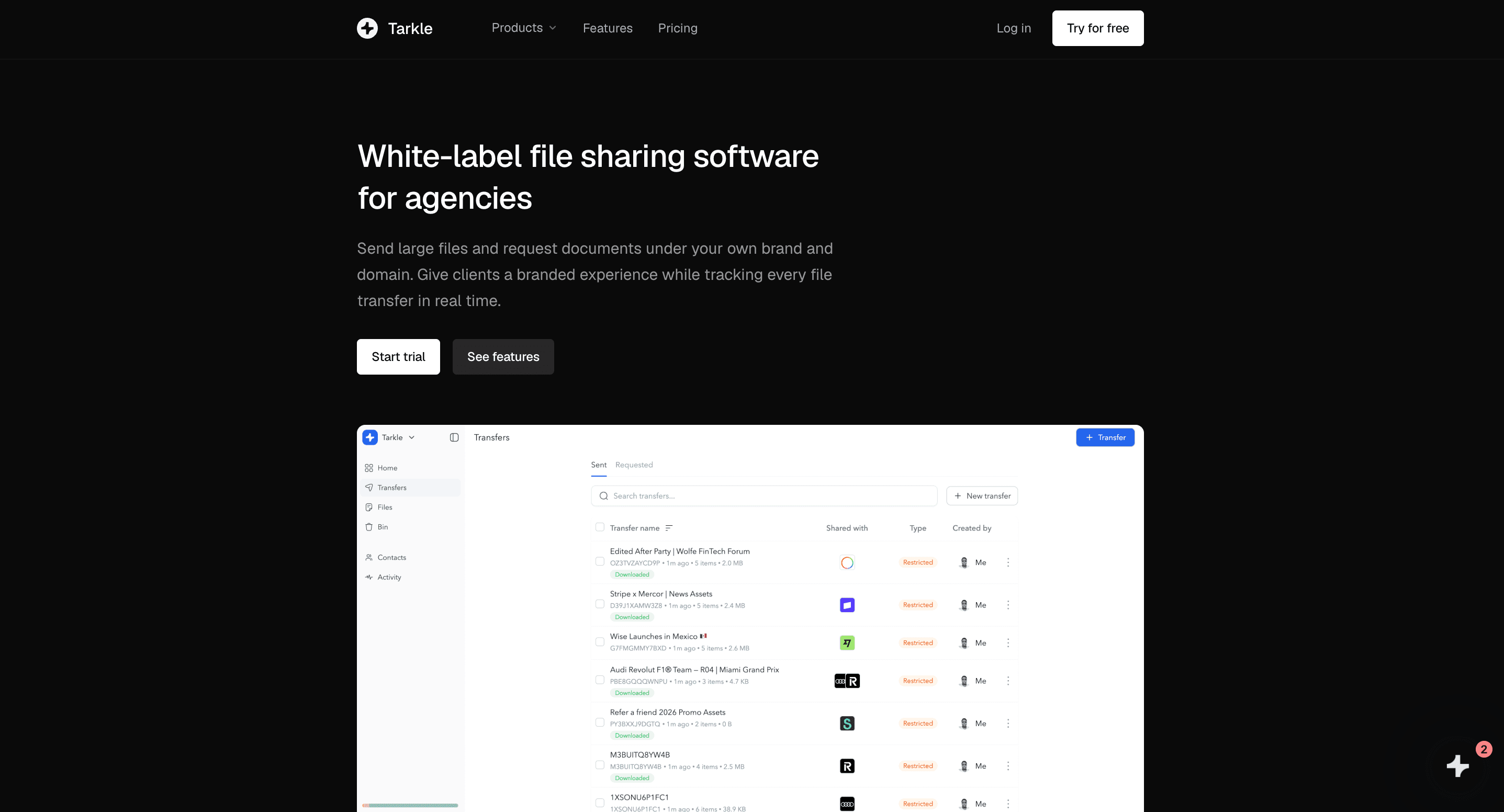 Tarkle Send is the best lifetime business cloud storage for teams